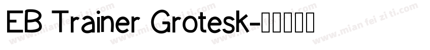 EB Trainer Grotesk字体转换